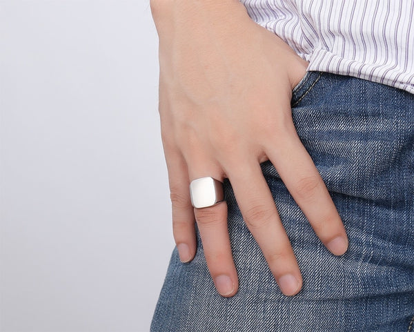 personalized number ring, football fan ring, custom jersey number ring, signet ring stainless steel, engraved sports ring, football jewelry gift, mens signet ring