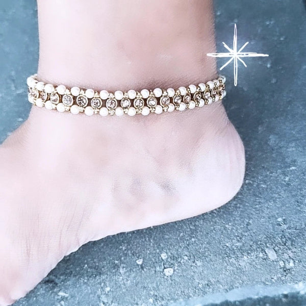 Gold Plated Anklet Pair HNS Studio Canada 