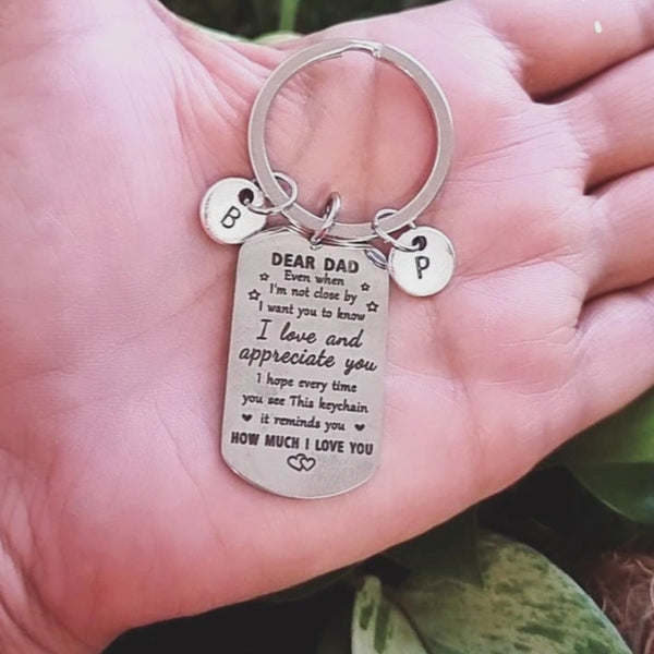 Remember I Love You Dad Keychain- Personalized HNS Studio