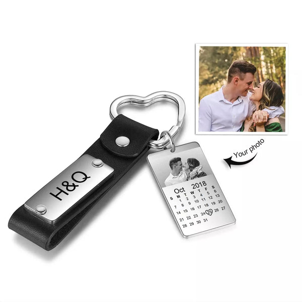 Personalized Photo Calendar Keychains- Anniversary Gift  HNS studio Canada 