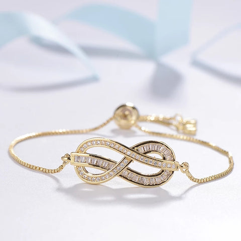 Infinity Bracelet, Infinity Tennis Bracelet, Infinity Bangle