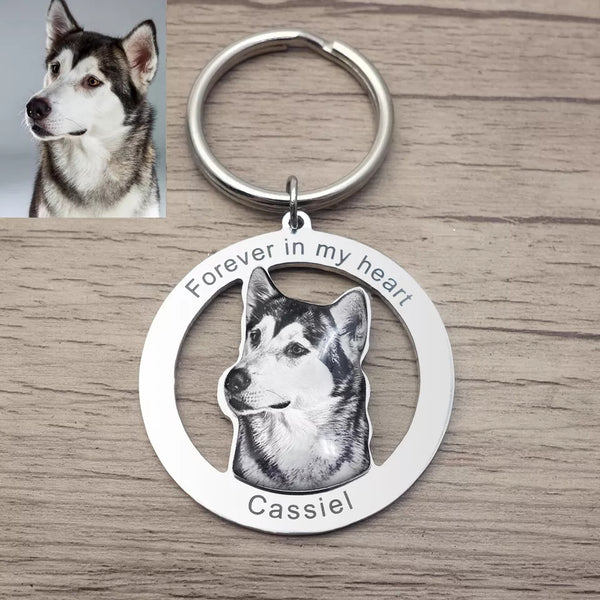 Personalized Dog Memorial Gifts- Photo Keychain HNS Studio Canada 
