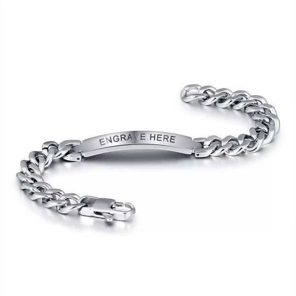Personalized stainless steel Bracelet for Men HNS Studio Canada 