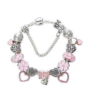 Pink Charms Bracelet for Women HNS Studio Canada 