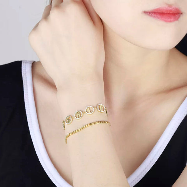 Personalized Name Bracelet HNS Studio Canada 