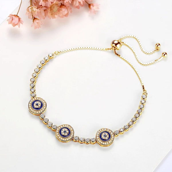 Gold Evil Eye Bracelet