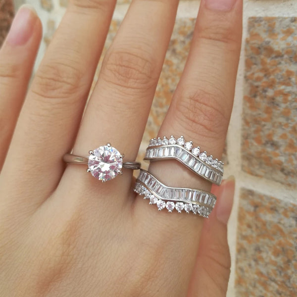 2 Carat Halo Wedding Ring
