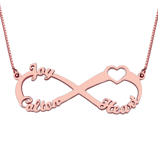Personalized Infinity 3  Names Necklace - HNS Studio
