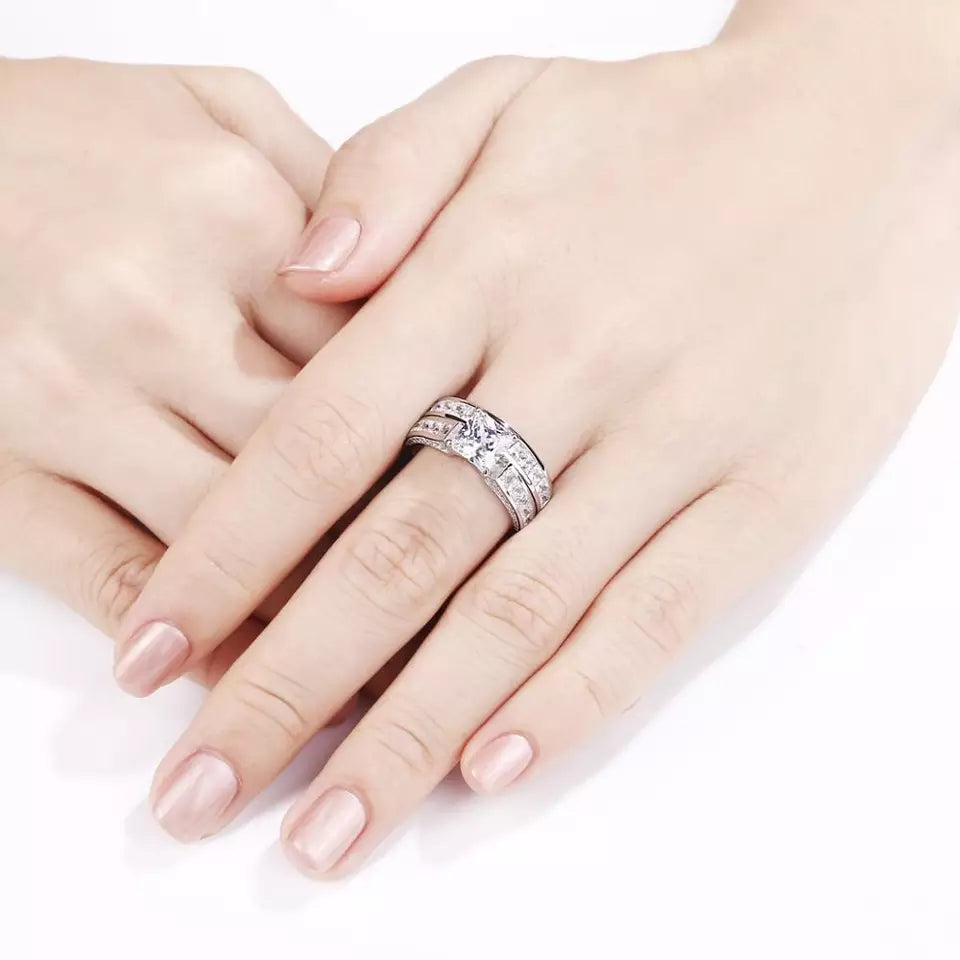 指輪・リング TATIANA Silver 925 Bold Princess Cut Ring CR0491 188504292-605598366_2048x.jpg?