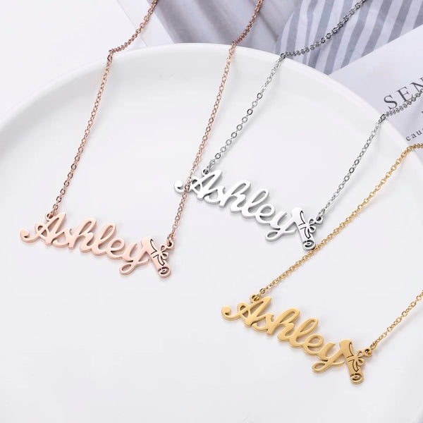 Personalized Graduation Name Necklace HNS Studio Canada 