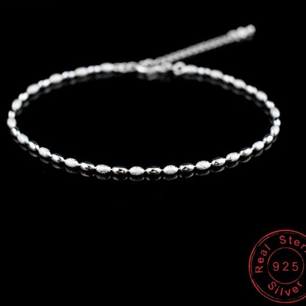Silver Simple Anklet