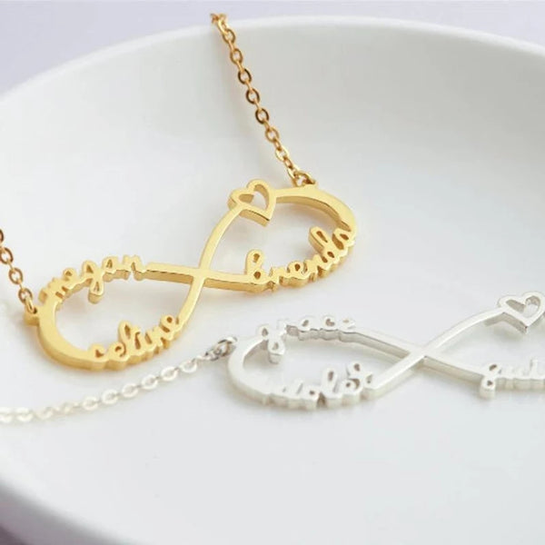 Personalized Infinity 3  Names Necklace - HNS Studio