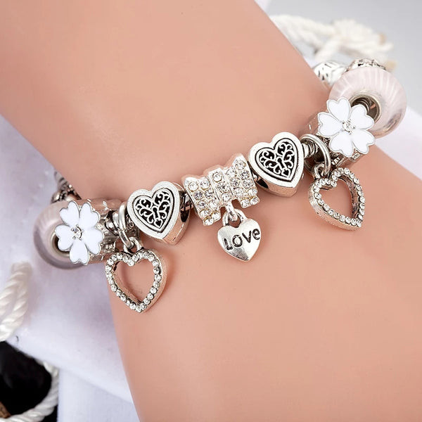 Heart Charm Bracelet for Women HNS Studio Canada 