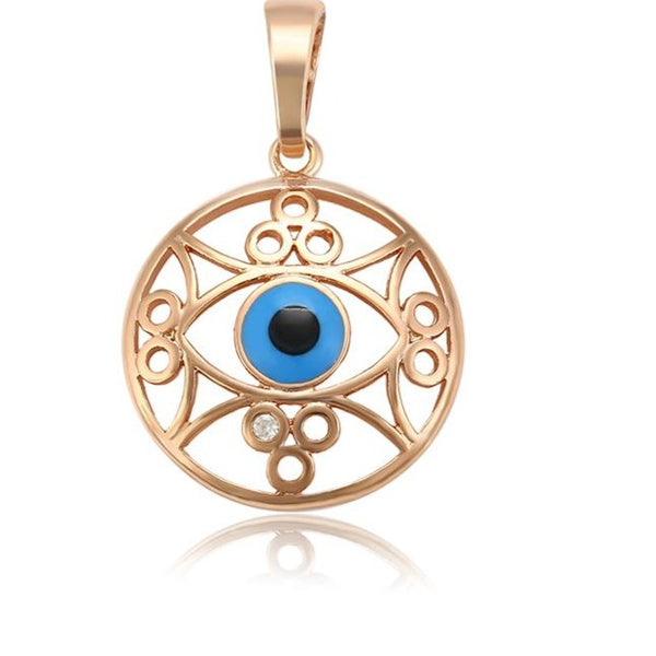 Rose Gold Evil Eye Necklace HNS Studio Canada