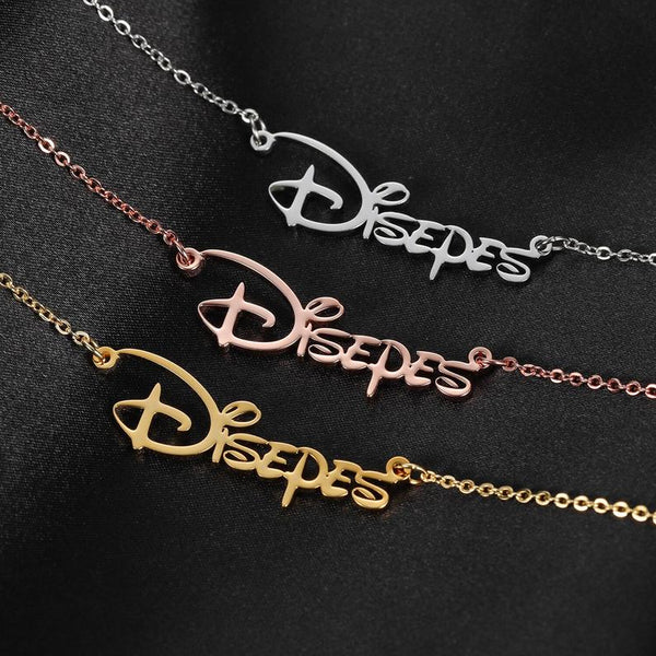 Disney Font Name Necklace