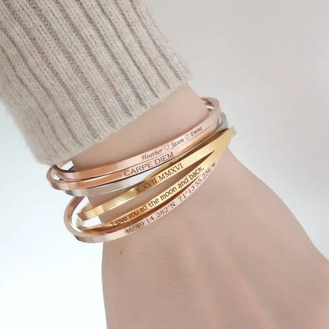Personalized engravable Bracelet