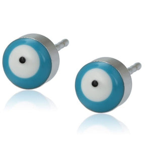 Blue Evil eye earrings