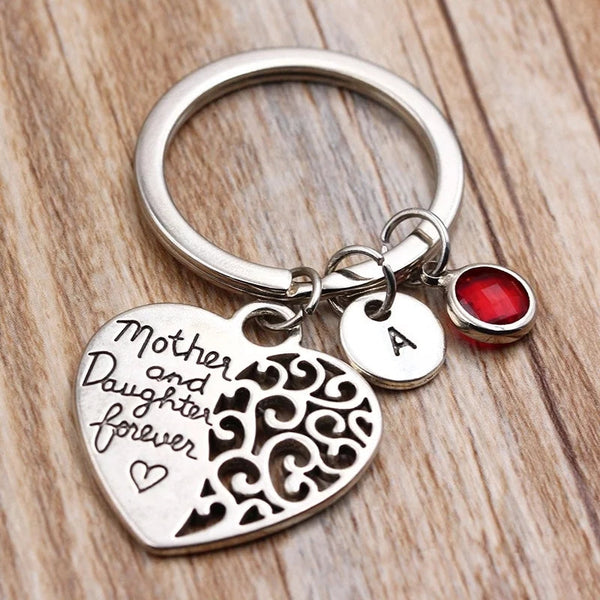 The Love Between a Mother and Daughter is Forever Keychain HNS Studio Canada 