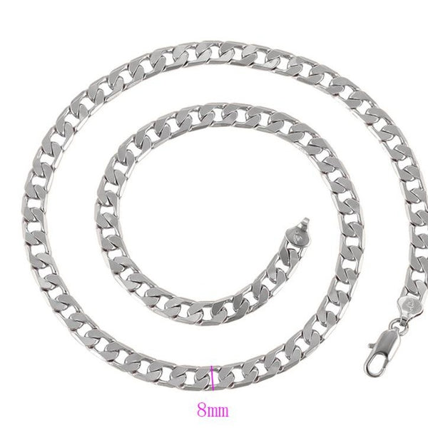 8mm Curb Chain Stainless Steel necklace HNS Studio Canada
