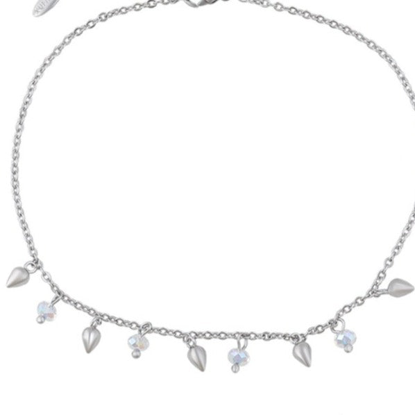 Sterling Silver Anklet with Swarovski elements HNS Studio Canada 