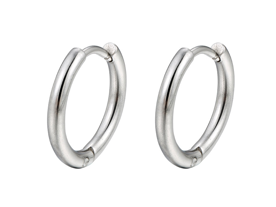 Stainless steel hoop earrings - HNS Studio