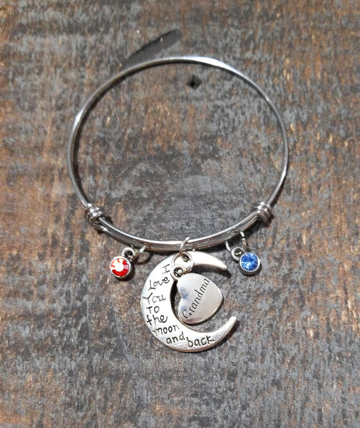 Grandma bracelet with Birthstones - HNS Studio