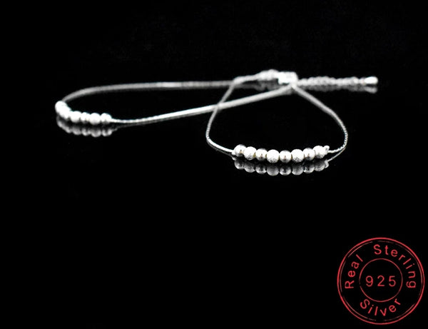 Sterling Silver double layer anklet - HNS Studio