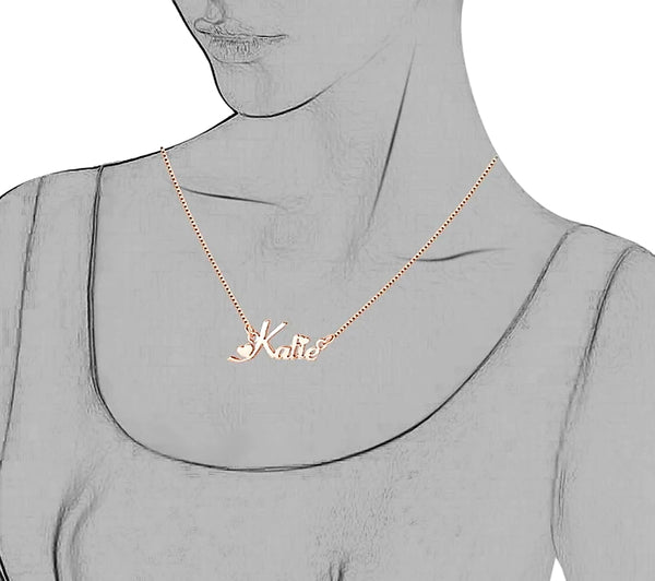 Personalized name necklace Sterling Silver - HNS Studio