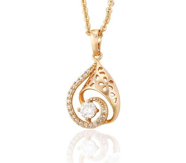 Rose Gold  Pendant Necklace - HNS Studio