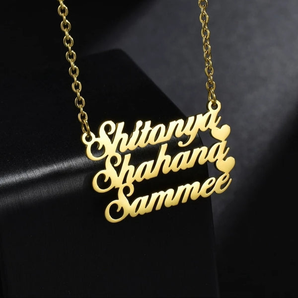 Three Names Necklace