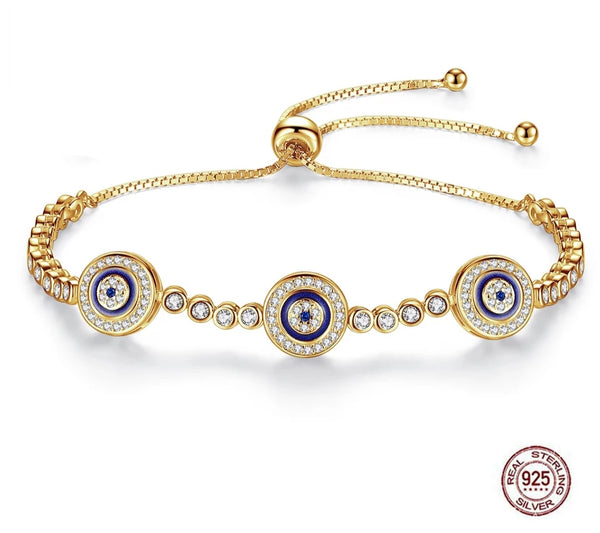 Gold Evil Eye Bracelet