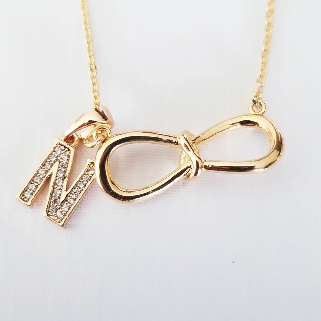 Personalized Infinity Necklace with Initial-HNS Studio