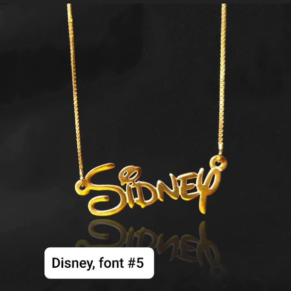 Disney Font Name Necklace Canada
