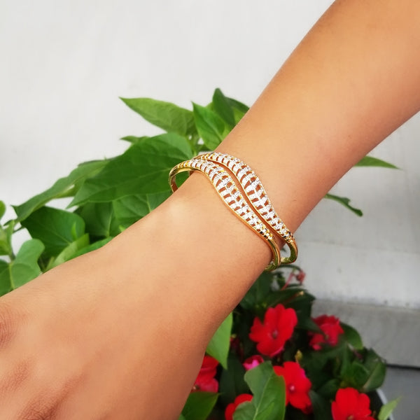 18K Gold Plated Cubic Zircon Bangle