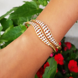 18K Gold Plated Cubic Zircon Bangle