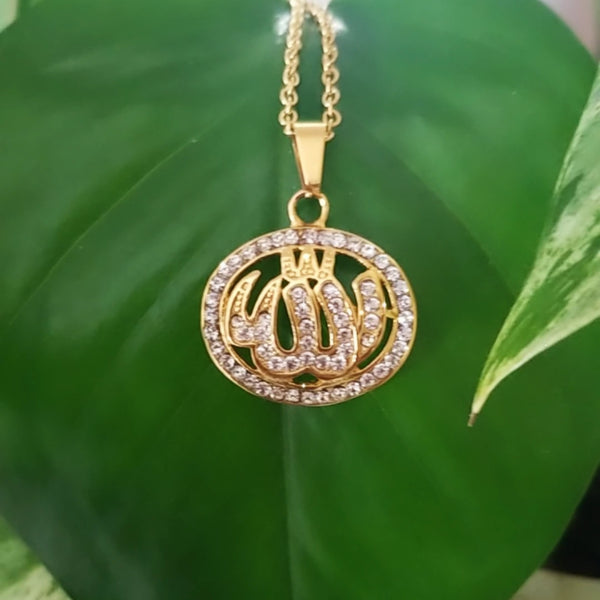18K Gold Filled Allah Pendant Necklace-* Clearance *