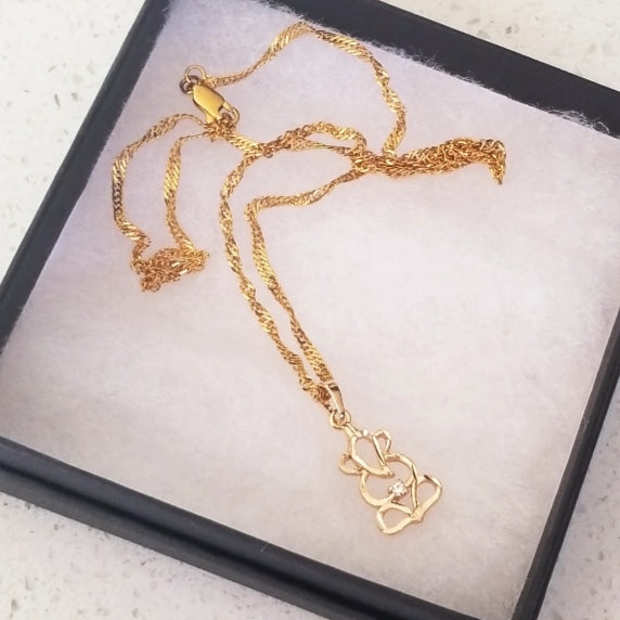 18k Gold Filled Ganesh Pendant Necklace