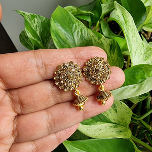 Small Gold Jhumkis , Indian Jewelry, HNS Studio Canada