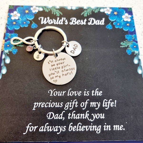 Best Dad Personalized Keychain