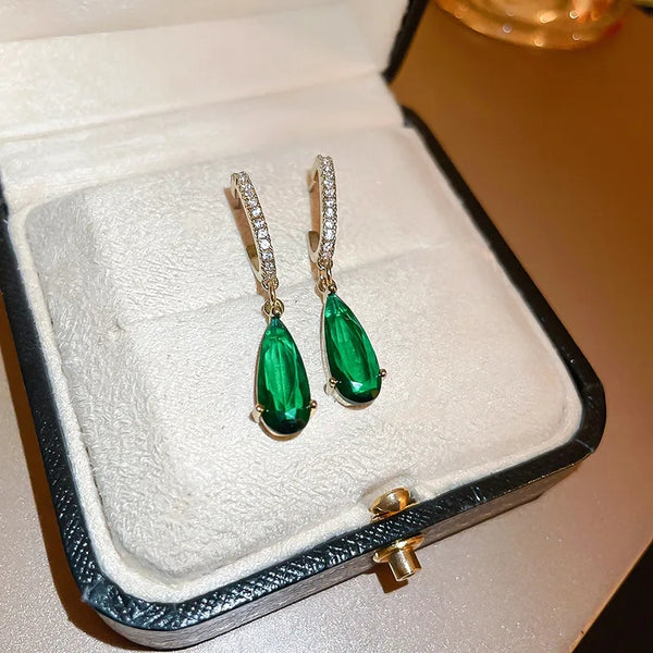 Emerald  Drop Earrings