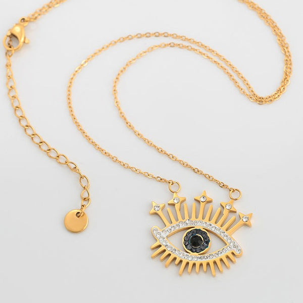 Evil Eye Necklace Gold