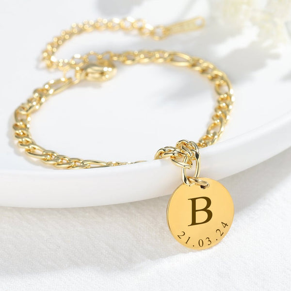 Personalized Initial Anklet HNS Studio Canada 