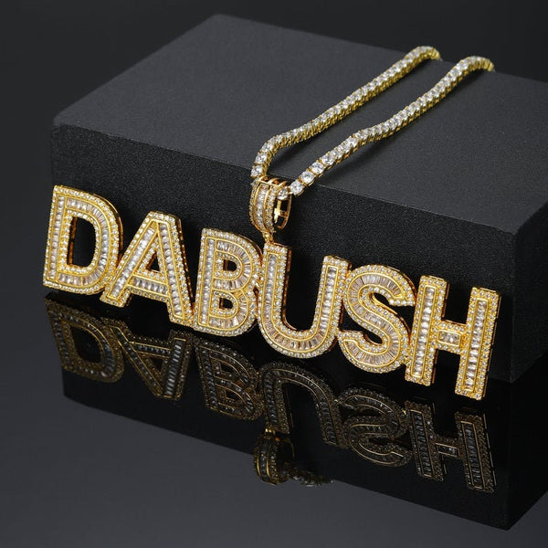 Personalized Hip Hop Customized Name Necklace HNS Studio Canada 