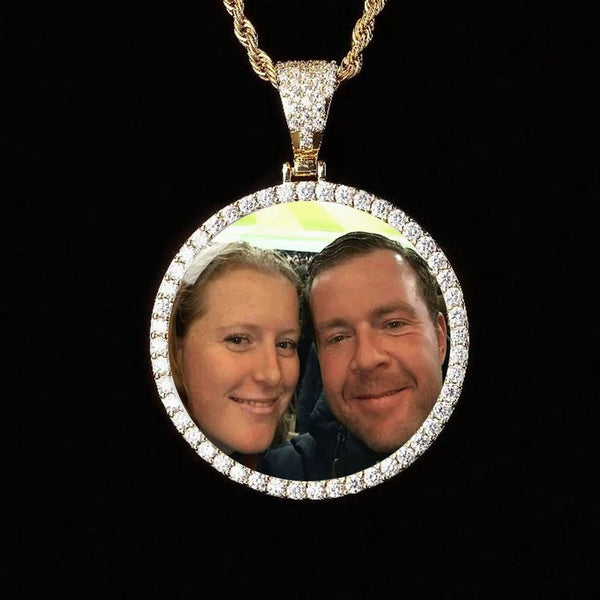 Personalized Custom Made Photo Circle Necklace