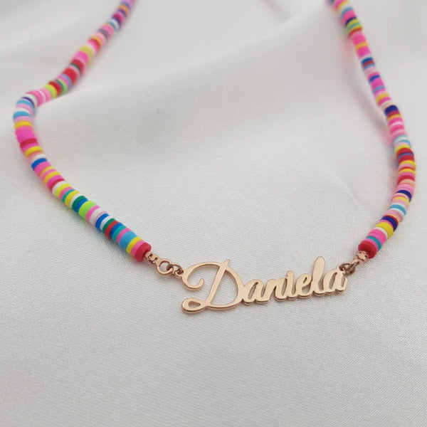 Little Girl Name Necklace HNS Studio Canada 