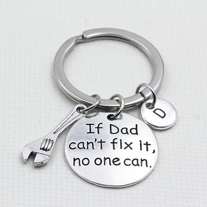 If Dad Can't Fix it No One Can personalized keychain
