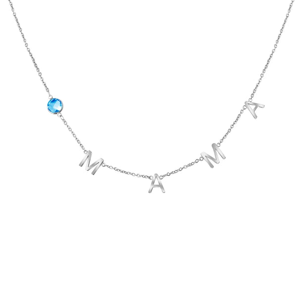 Mama Necklace with Birthstone