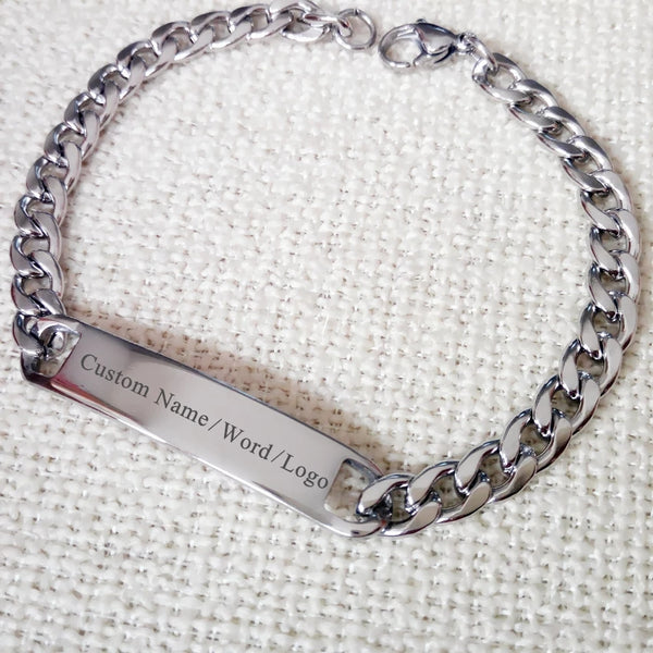 Personalized Stainless steel Men's Bracelet - HNS Studio