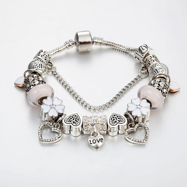 Heart Charm Bracelet for Women HNS Studio Canada 