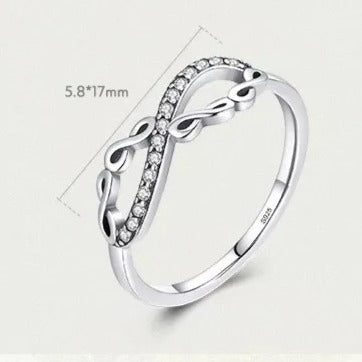 Infinity Band 925 Sterling Silver HNS Studio Canada 